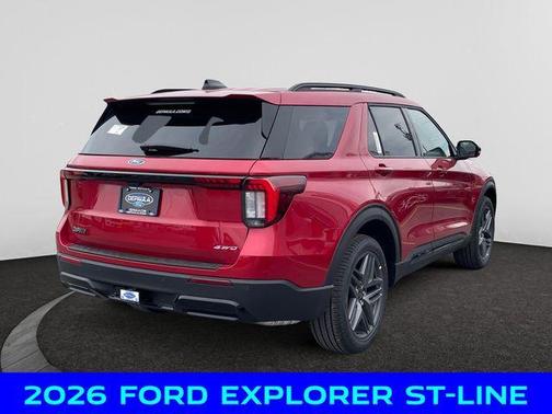 Red Metallic 2026 Ford Explorer ST-Line