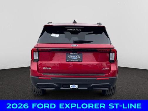 Red Metallic 2026 Ford Explorer ST-Line