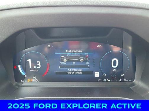 White Metallic 2025 Ford Explorer Active