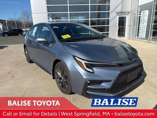 Celestite/Midnight Black Metallic 2024 Toyota Corolla SE