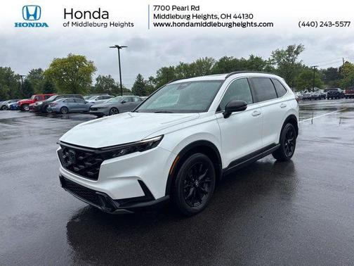 Platinum White 2023 Honda CR-V Hybrid Sport AWD