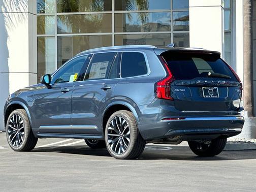 Denim Blue Metallic 2026 Volvo XC90 Plug-In Hybrid Plus, T8 AWD, Electric/Gasoline, Bright, 7 Seats