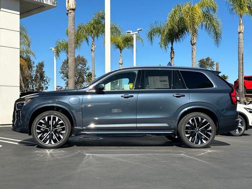 Denim Blue Metallic 2026 Volvo XC90 Plug-In Hybrid Plus, T8 AWD, Electric/Gasoline, Bright, 7 Seats