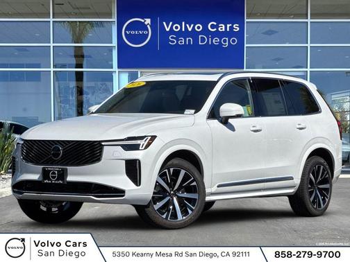 Crystal White Pearl 2026 Volvo XC90 Core, B5 AWD Gas (mild hybrid), Gasoline, Bright, 7 Seats