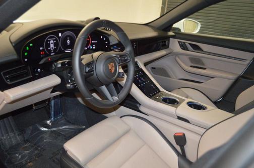 White 2025 Porsche Taycan 4S