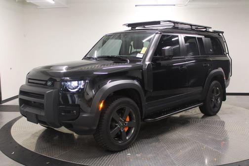 Santorini Black Metallic 2023 Land Rover Defender 130 SE