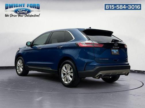 Atlas Blue Metallic 2023 Ford Edge Titanium