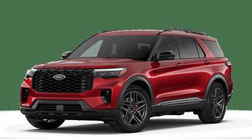 Rapid Red Metallic Tinted Clearcoat 2026 Ford Explorer ST-Line