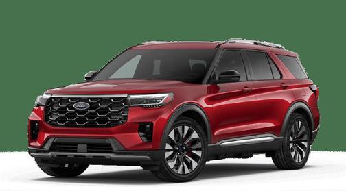 Rapid Red Metallic Tinted Clearcoat 2026 Ford Explorer Platinum