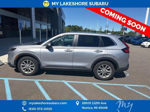 Lunar Silver Metallic 2024 Honda CR-V EX AWD