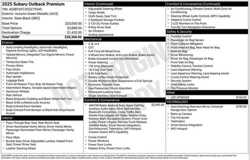 2025 Subaru Outback Premium