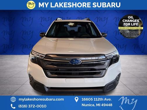 Crystal White Pearl 2026 Subaru Forester Hybrid Premium