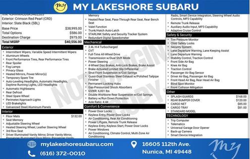 2019 Subaru Ascent Limited 8-Passenger