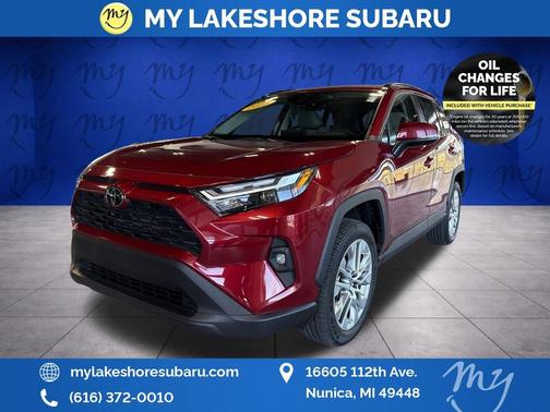 Ruby Flare Pearl 2025 Toyota RAV4 XLE Premium