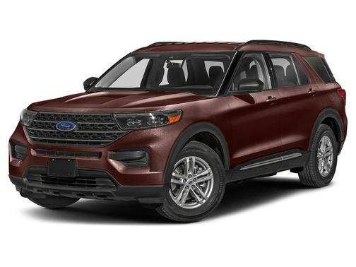 Jewel Red Metallic Tinted Clearcoat 2023 Ford Explorer XLT