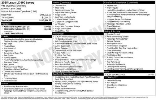 2025 Lexus LX 600 Luxury