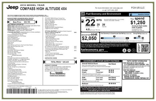2016 Jeep Compass High Altitude
