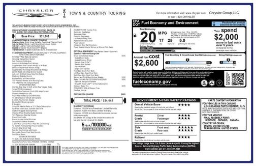 2015 Chrysler Town & Country Touring