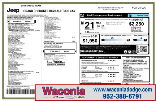 2020 Jeep Grand Cherokee High Altitude