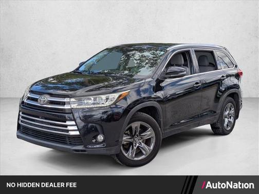Midnight Black Metallic 2018 Toyota Highlander Limited Platinum