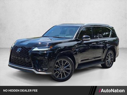 Black 2024 Lexus LX 600 F SPORT