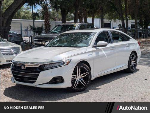 Platinum White Pearl 2021 Honda Accord Hybrid Touring
