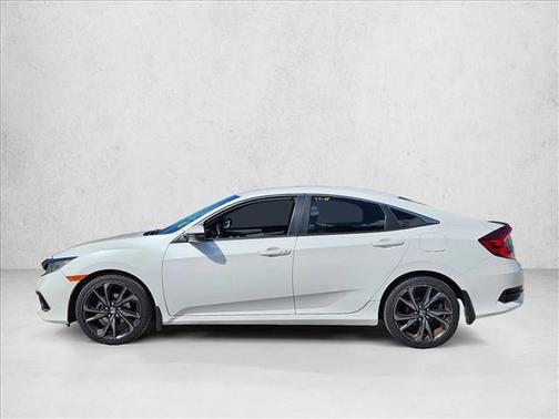 Platinum White Pearl 2019 Honda Civic Sport
