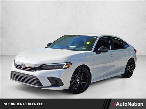Platinum White Pearl 2022 Honda Civic Sport