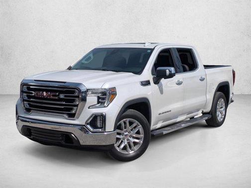 White Frost Tricoat 2019 GMC Sierra 1500 SLT