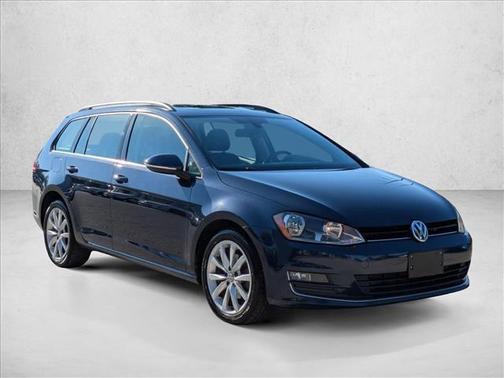 Silk Blue Metallic 2017 Volkswagen Golf SportWagen TSI SE