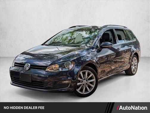 Silk Blue Metallic 2017 Volkswagen Golf SportWagen TSI SE