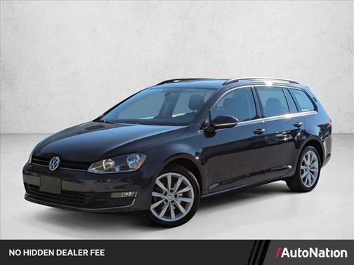 Silk Blue Metallic 2017 Volkswagen Golf SportWagen TSI SE