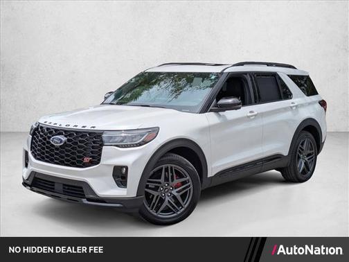 Star White Metallic Tri-Coat 2025 Ford Explorer ST