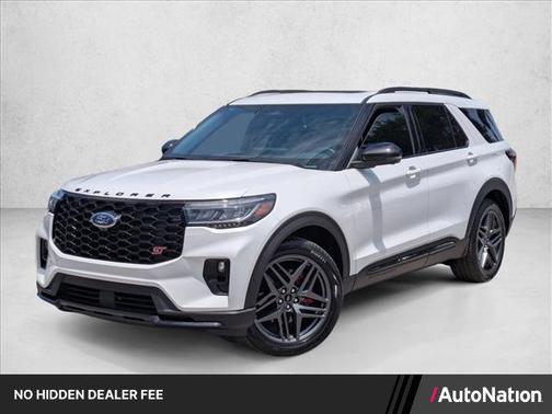 Star White Metallic Tri-Coat 2025 Ford Explorer ST