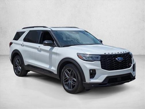 Star White Metallic Tri-Coat 2025 Ford Explorer ST