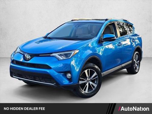 Blue 2018 Toyota RAV4 XLE