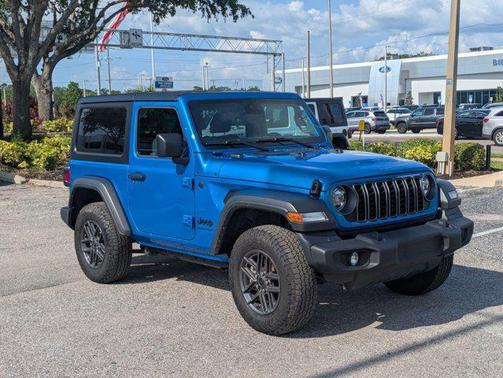 Hydro Blue Pearlcoat 2025 Jeep Wrangler Sport S
