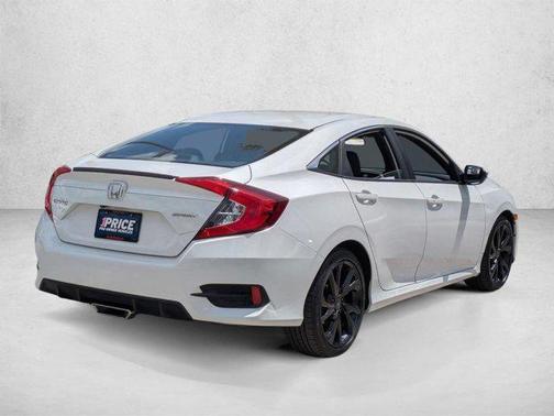 Platinum White Pearl 2019 Honda Civic Sport