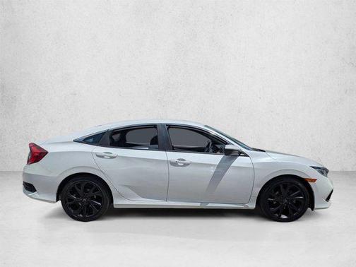 Platinum White Pearl 2019 Honda Civic Sport