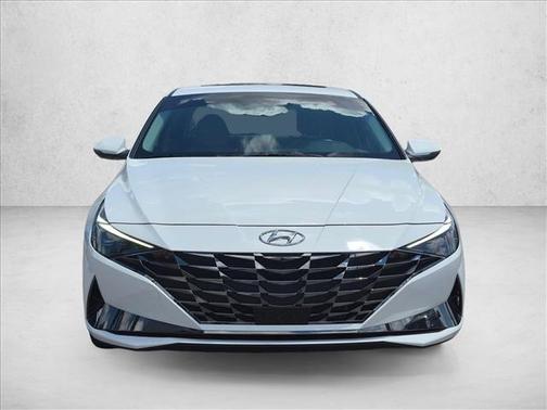 Lunar White 2023 Hyundai ELANTRA HEV Limited