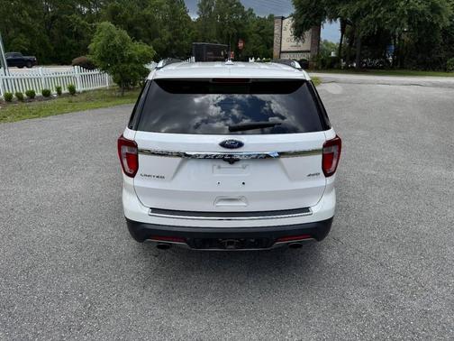 White Platinum Metallic Tri-Coat 2018 Ford Explorer Limited