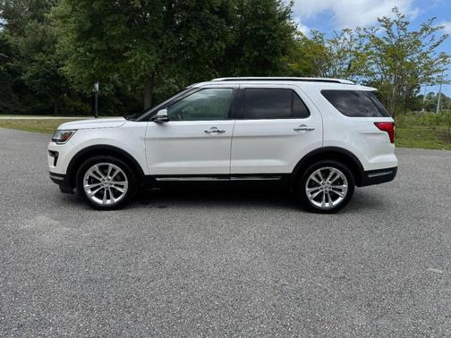 White Platinum Metallic Tri-Coat 2018 Ford Explorer Limited