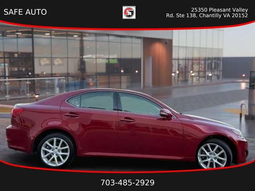 Red 2012 Lexus IS 250 Base