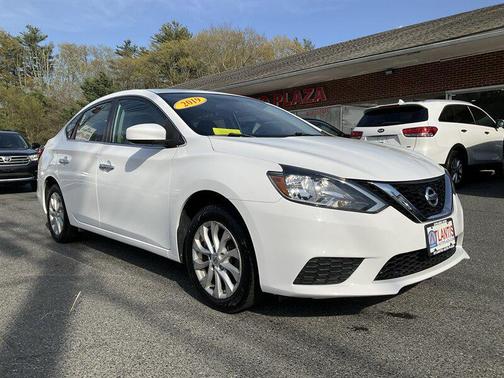 Aspen White 2019 Nissan Sentra SV