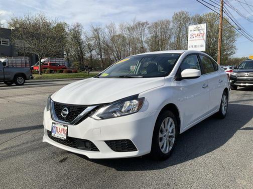Aspen White 2019 Nissan Sentra SV