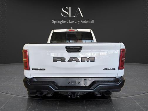 Bright White Clearcoat 2025 RAM 1500 RHO Crew Cab 4x4 5'7' Box