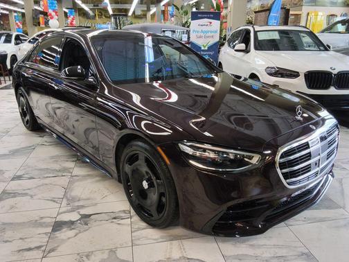 Maroon 2021 Mercedes-Benz S-Class 4MATIC