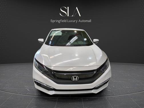 Platinum White Pearl 2020 Honda Civic LX