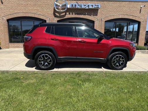 Red 2025 Jeep Compass Trailhawk