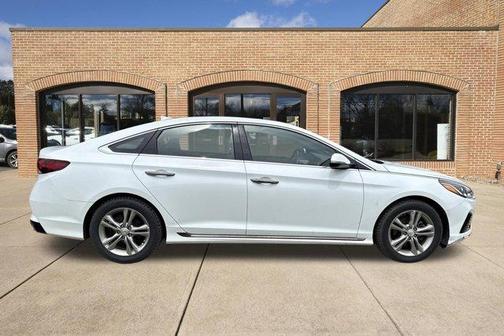 Quartz White Pearl 2018 Hyundai SONATA Sport+